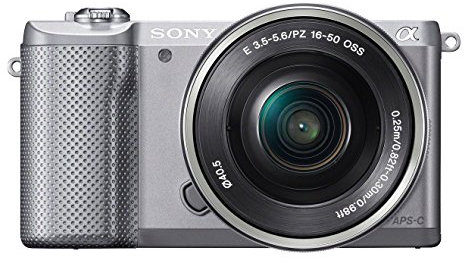 Sony ILCE-5000L - Cámara Evil de 20.1 MP (Pantalla articulada 3, estabilizador, vídeo Full HD, WiFi), Color Plateado - Kit con Objetivo 16-50mm f/3.5 OSS
