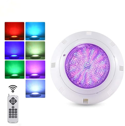 B·LED BARCELONA LED - Foco LED para piscina RGB de superficie 12V AC - 24W - Sumergible - Con mando - IP68