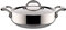 Lagostina Accademia Lagofusion Casseruola Semifonda con 2 Maniglie e Coperchio, Acciaio Inossidabile, Argento, 26 cm