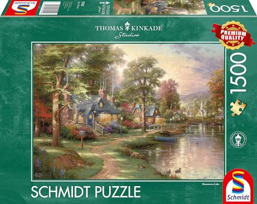Schmidt Spiele - Thomas Kinkade, Am See, 1500 Teile Puzzle