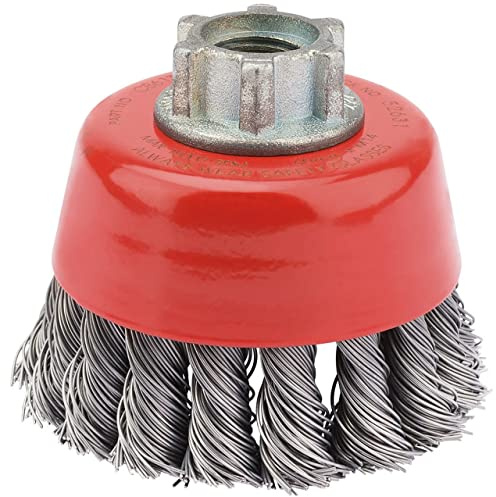 Draper 52631 Expert Twist Knot Wire Cup Brush, 60mm x M14 , Blue