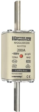 Mersen NH-Zero-Sicherungseinsatz NH2GG50V200 Gr.2, 200A AC500V NH-Sicherungseinsatz 8430399002040