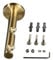 Liedeco Doppelträger 12 cm | Gardinenstangen ø 16 mm | 1 Stück | gold-matt