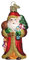 Old World Christmas Christbaumschmuck mit Glasgeblasenem Weihnachtsbaum, Weihnachtsmann, mit Geschenken