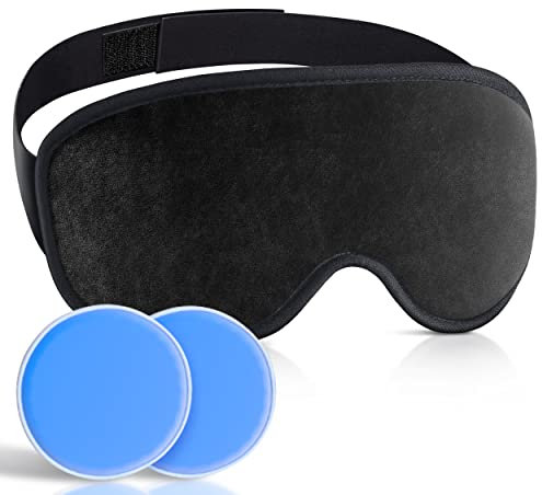 Medipaq® Deluxe Magnetic Gel Eye Mask - HOT or Cold - Reduce Swelling, Dark Circles, Wrinkles, Migraines Relief, Hayfever Relief, Sleep Mask, Headache Relief or Tired Puffy Eyes - Cooling Eye Mask