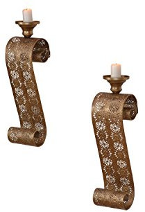 moebel direkt online Wandkerzenhalter 2er-Set Wandkerzenhalter-Set