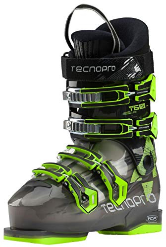 Tecnopro Kinder Skistiefel Kinder Ski-Stiefel T 60, schwarz/gelb, 22.5, 226522902225