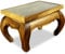 livasia Opiumtisch mit Schnitzerei, Couchtisch, Beistelltisch, Sofatisch, nachhaltig und handgefertigt, 58x38x41cm (Natur)