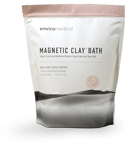 Enviromedica Magnetic Bentonite Clay Bath Soak, Detox & Cleanse, 4.6lb