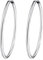 Rafaela Donata Damen-Creolen 925 Sterling Silber 40mm rund - Basic Ohrringe für Damen Silberohrcreolen Groß 60800081