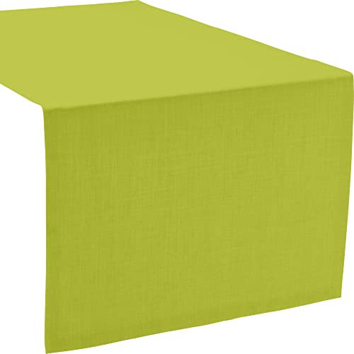 Sander Tischläufer Loft fleckabweisend limone Größe 50x140 cm