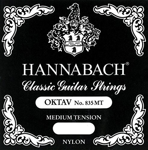 Hannabach Klassikgitarre-Saiten, Oktav-Gitarre, E1-8351MT, Serie 835MT, Medium Tension