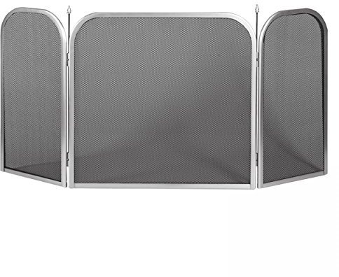 Funkenschutz Rahmen Edelstahl, Gitter anthrazit