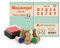 Stemplino Stempelset Zahlen 0 bis 9-10 Ministempel aus Holz Plus Stempelkissen, Mini Stempel Set Mix