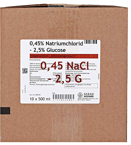 Natriumchlorid 0,45% 2,5% Glucose Infusionslsg.
