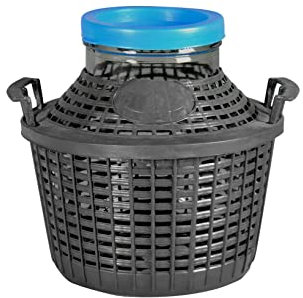 Home Globo de Cristal de Base Ancha con vajilla PP Lt05, Verde/Marrone, 5000 ml