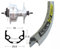 Laufrad Fahrrad V-Rad 26 x 1.75 Nabendynamo DH3N30 36L