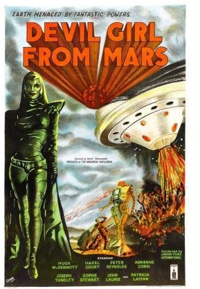 Devil Girl From Mars Film Poster 28 cm 43 27,9 x 43,2 cm