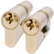Yale B-ED3545KA-PB Cylindre de Serrure Euro à clés identiques 35/45 (90 mm) Finition Laiton Sécurité Standard 2 cylindres Sac en Plastique