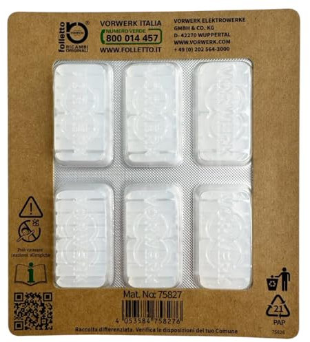 8 chip profumati originali per Vorwerk/adatto per Ko 130, 131, 135, 136, 140, 150 Vorwerk