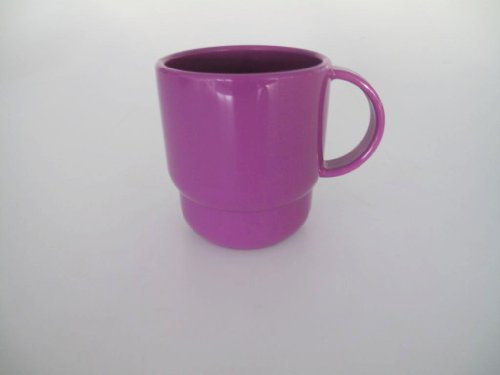 TUPPERWARE Exclusiv Trinkbecher lila Tasse Thermo Tup Becher mit Henkel