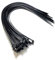 Black Plastic Cable Ties Long and Wide Extra Large Zip Ties wrap Extra heavy duty ties 9.0mmx550mm, 50 Pieces