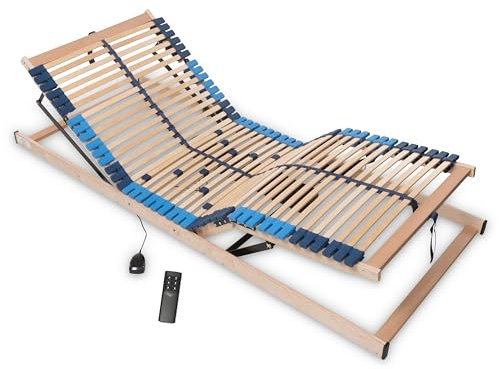 Betten-ABC Superflex Elektro, 7-Zonen Elektro Lattenrost, bis 150 kg belastbar, individuell Einstellbarer Härtegrad, 42 stabile Leisten, ideal für alle Matratzentypen, Größe: 70 x 200 cm