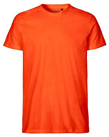 Neutral - Herren T-Shirt 'Fitted' / Orange, XL
