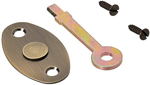 Baldwin 0416050 E R Trim, Oval Antique Brass