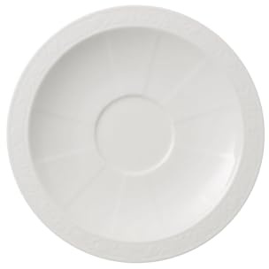 Villeroy & Boch 10-4389-1250 White Pearl Frühstücks-Untertasse, Porzellan 1043891250