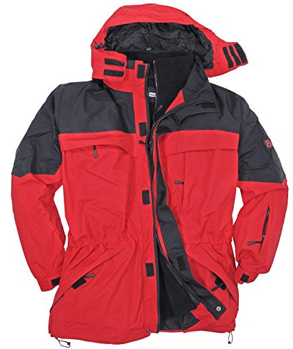 3in1 Jacke Davos von Marc&Mark in Übergröße bis 10XL rot, Größe:10XL