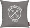 Shirtinstyle Sofakissen Heimathafen Sylt, Kissen, Meer, Heimatort, Stadt, Urlaub, Größe 40 x 40cm, Farbe Grau