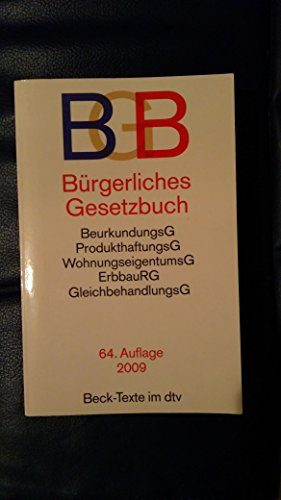 BGB. Bürgerliches Gesetzbuch