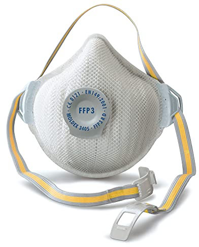 Moldex Atemschutzmaske Air Plus FFP3 R D mit Klimaventil 5 Stück, 3405