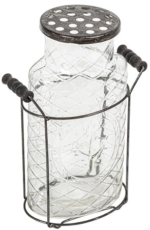 Creative beeinflußt de3875 Glas und Metall Vase, 26,7 cm