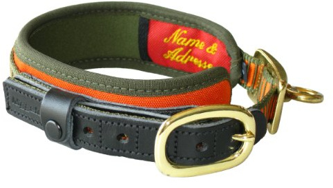Niggeloh Hundehalsung Deluxe, Orange-Oliv, S