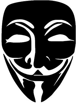 NetSpares Plott Aufkleber Anonymus V Vendetta Sticker Autoaufkleber Tuning Fun Gag