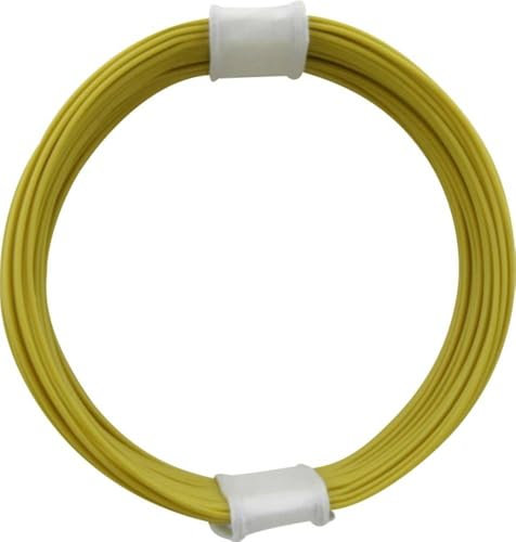 Donau Elektronik 110–3SB Single Flex Draht in Tasche, Gelb, 10 m