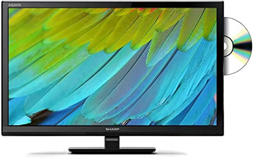 SHARP LC-24DHF4011K 24 Inch HD Ready LED TV with Freeview HD, 720p, Built-In DVD Player, 2 x HDMI, Scart, USB Record and Media Player