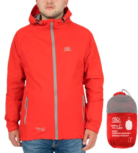 Highlander Waterproof Packaway Jacket - Leichter Regenmantel für Männer, Frauen und Kinder - Leichter und atmungsaktiver Mac, der in Seiner eigenen