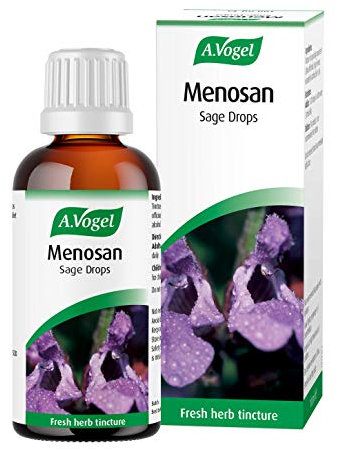 A.Vogel Menosan Sage Drops | Extracts of Organically Grown Fresh Sage | Herbal Food Supplement | Suitable for Vegans | 100ml