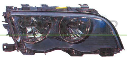 Prasco - BM0184906 - BMW - 3 Series - E46 - Mod. 05/98-08/01 - Scheinwerfer Links-H7+H7-Mit Lwr-Mit Motor-Schwarz