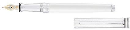 Waldmann precious fountain pen , champagne, sterling silver, 14K gold nib: Medium (M)