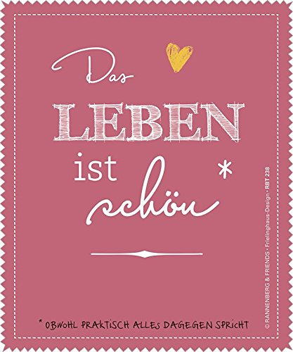 Brillenputztuch Das Leben ist schön