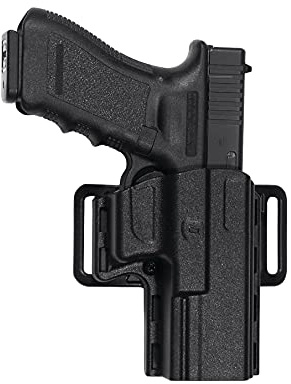 Uncle Mike's Tactical Reflex Open Top Holster, Size 21, Right Hand, Black