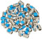 XLC Ersatzpins PD-X09, Blau, One Size