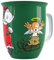 Sunature Kaffeebecher 'Bescherung' - Grün, Porzellan, Zylinder, Tasse, 550ml