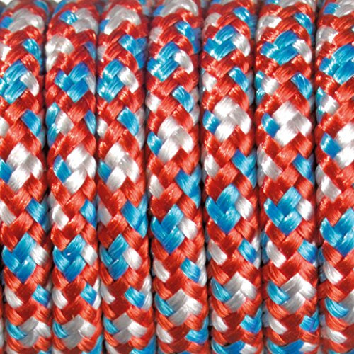 EFCO Farbe Mix Paracord Seil, Polyester Blend, rot/türkis/weiß, 2 mm x 4 m