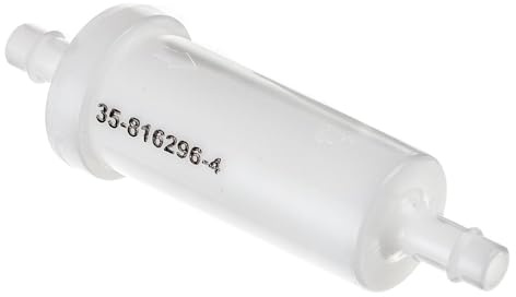 Quicksilver 816296Q2 Inline-Kraftstofffilter für Schiffsmotor, mit Widerhaken für 8 mm Kraftstoffleitungen