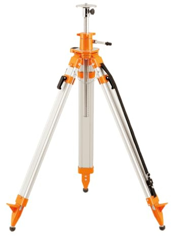 Geo Fennel Kurbelstativ FS 30-M: Orange Metallisches Kamera-Stativ mit Tragegurt und Ketten an den Füßen